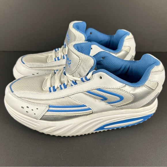 Curves for Women Blue and White Orthopaedic Sneakers Size 8 - Picture 6 of 10